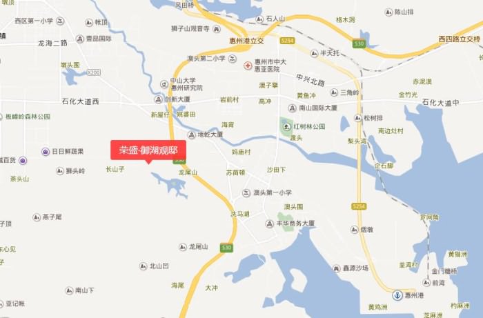 荣盛御湖观邸交通图 