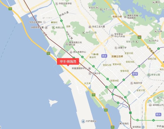 华丰前海湾交通图 