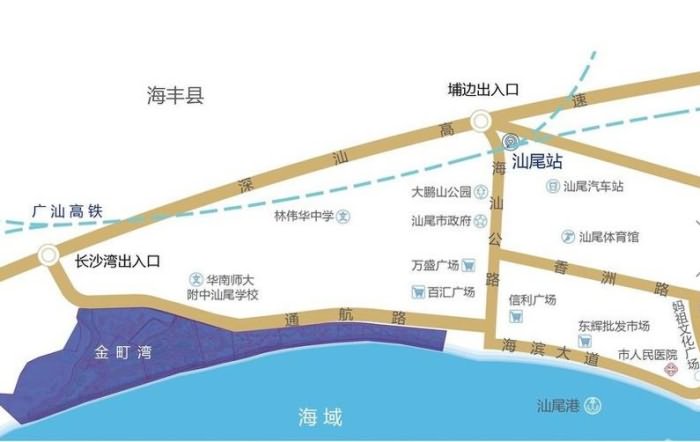 保利金町湾交通图