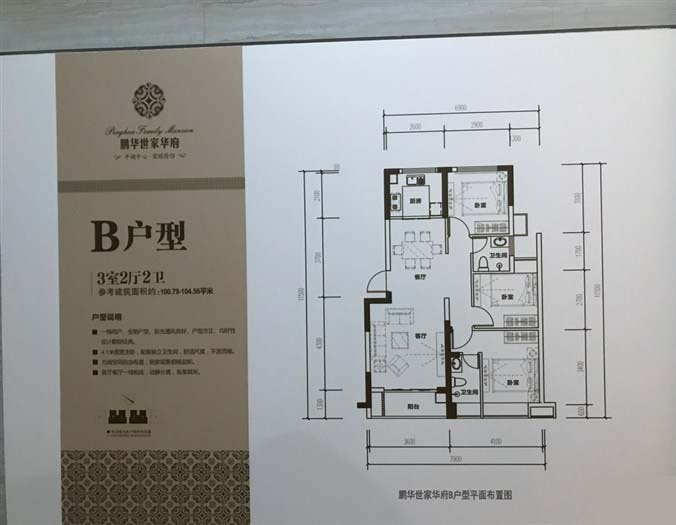 鹏华世家华府户型A 