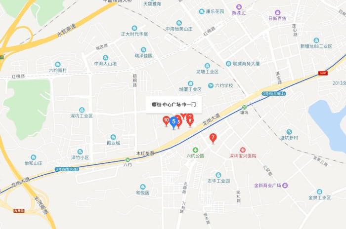  麟恒中心广场3期交通图 