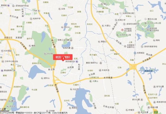 明发·光明轩交通图 