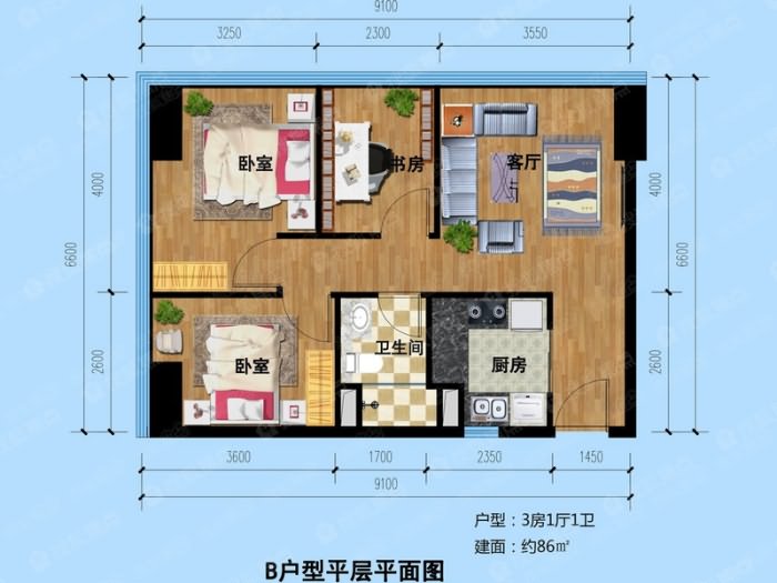 富驰时代park户型图