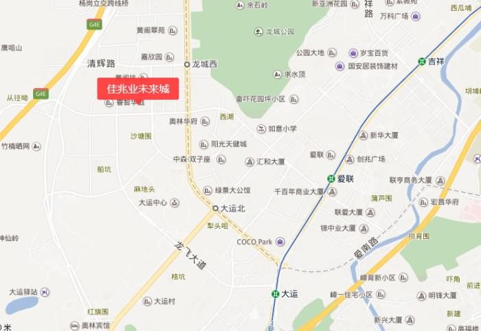 佳兆业未来城交通图 