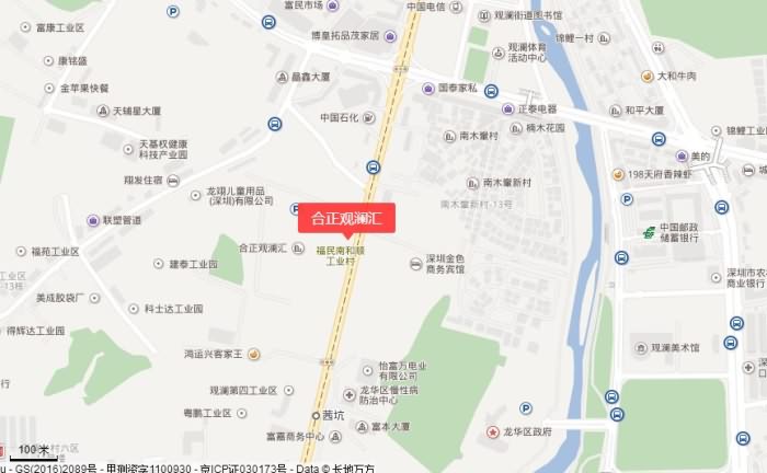 合正观澜汇交通图 