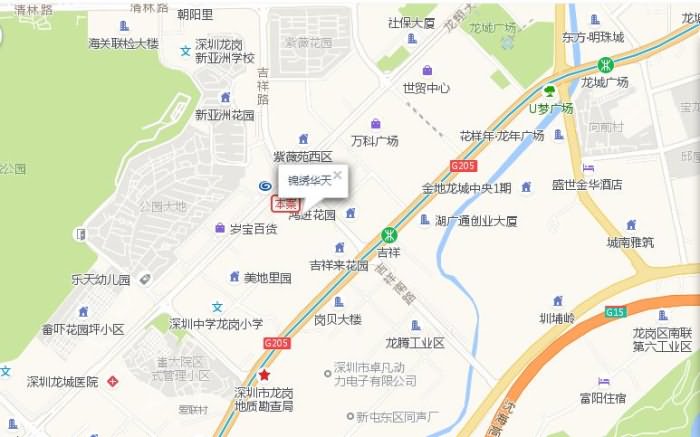 锦绣华天茗苑交通图 