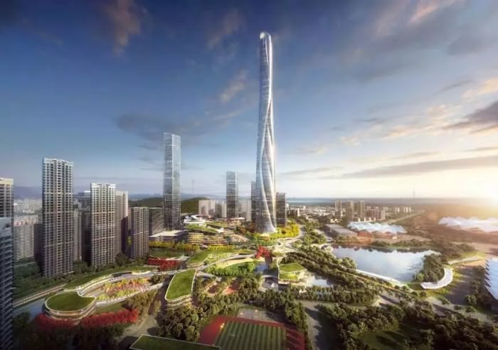世茂深港国际中心效果设计图 