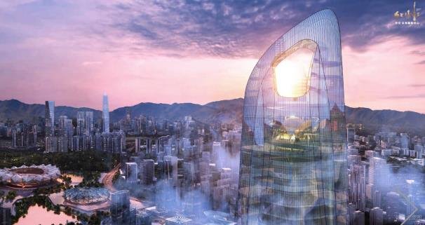世茂深港国际中心效果设计图 