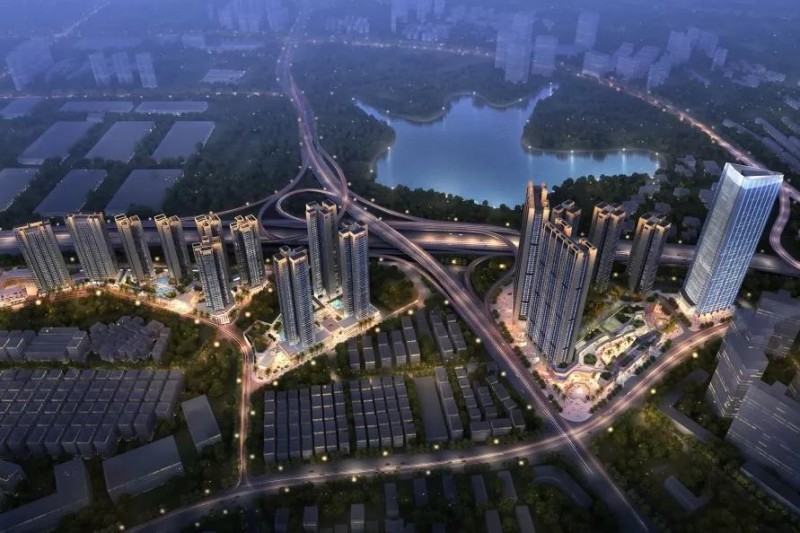 龙华大道1号夜景效果图 