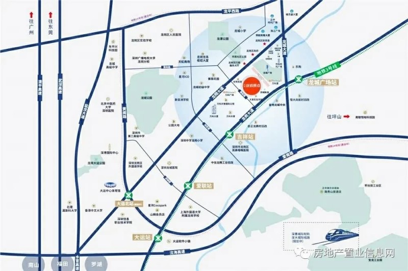 万科珑城原点地址交通图 