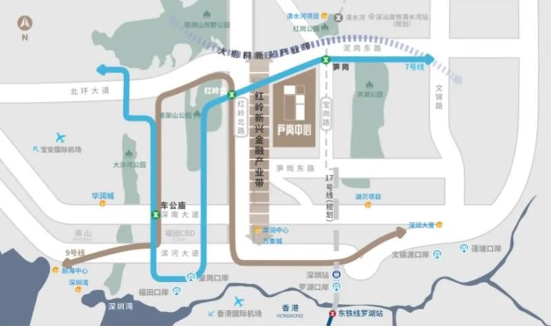 笋岗中心润弘大厦地址交通图 
