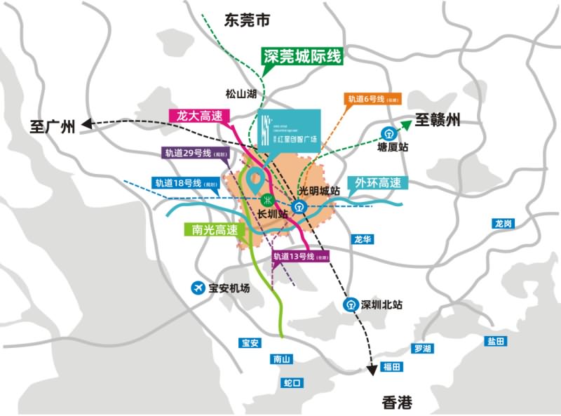 盛荟红星地址交通图