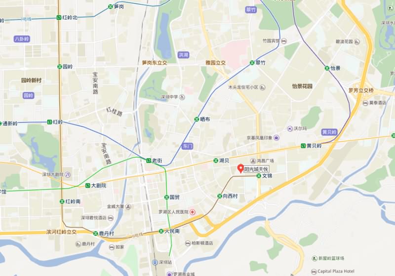 深南阳光大厦地址交通图 