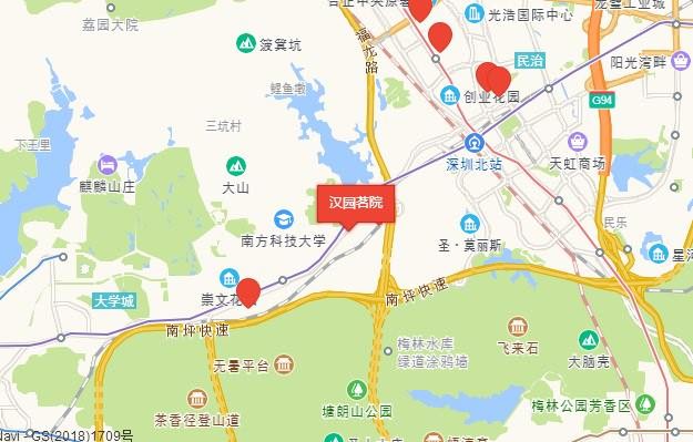 汉园茗院地址交通图