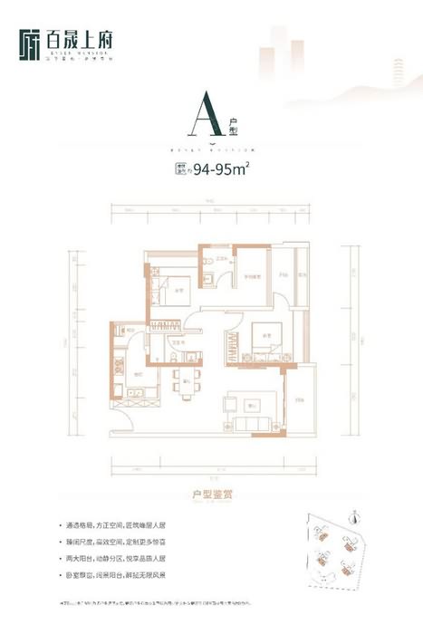百晟上府户型图A 