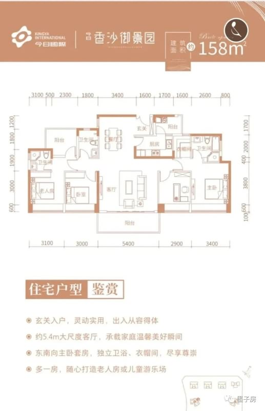 今日香沙御景园户型图 