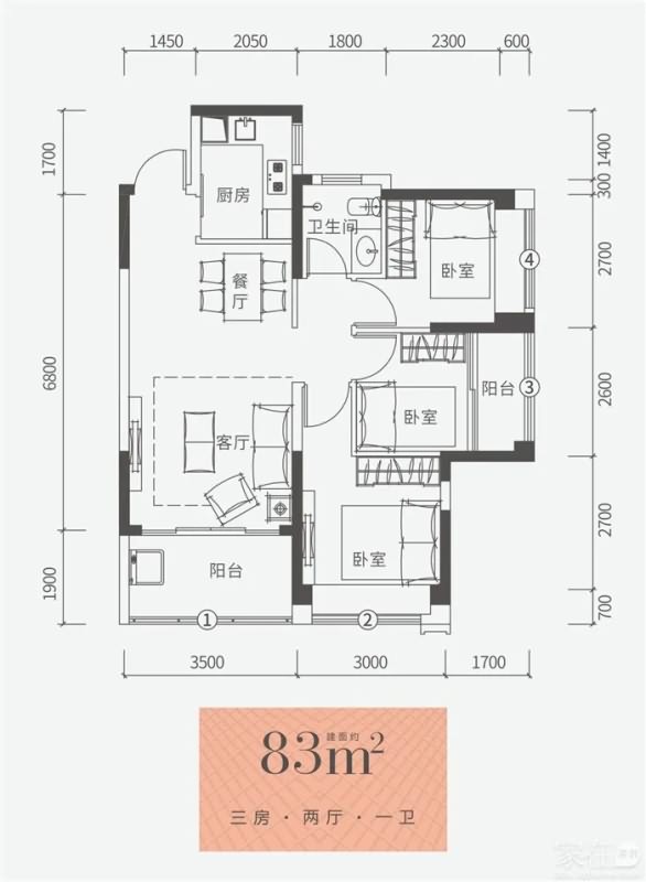 珑湾世界花园住宅户型图 
