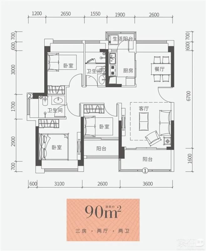 珑湾世界花园住宅户型图 