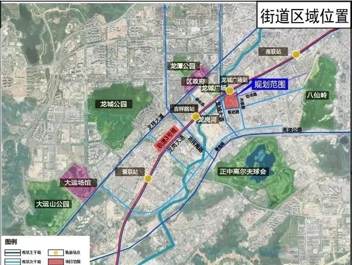 恒大向前村旧改地址交通图 